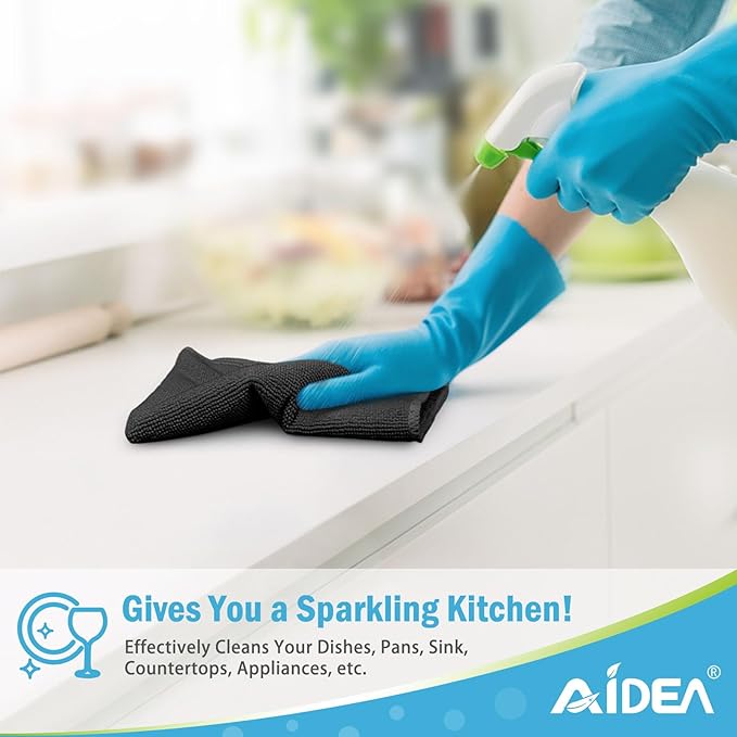 AIDEA Microfiber Cleaning Cloth-12PK, Soft Microfiber Towels - Image 5