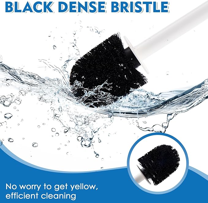 2 Pack Toilet Brush for Bathroom, Toilet Brush and Holder Set, Toilet Bowl Brush - Image 6