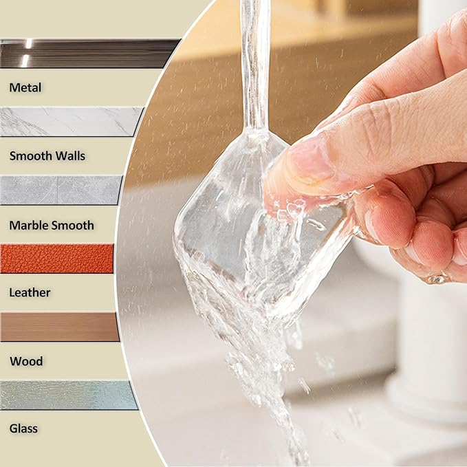 Door Stopper Clear Rubber Door Stops Wall Protector, Transparent Self Adhesive - Image 8