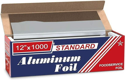 12" x 1000' Food Service Standard Aluminum Foil Roll by ROLLXY