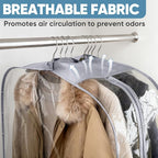 BALEINE 60'' Clear Garment Bags, 10.5'' Wide PEVA Suit Bag - Image 6