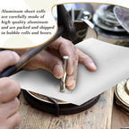 Yaocom 50 Packs Aluminum Metal Crafts DIY Foil 7.8 Inch x 11.8 Inch x 0.07 mm - Image 6