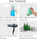 4 Pack Shower Caddy Adhesive for Replacement, Strong Transparent Adhesive for - Image 3