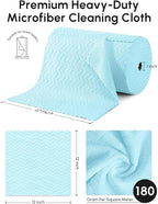 Microfiber Cleaning Cloths Roll, 75 Pack Tear Away Microfiber Towels Roll - Image 3