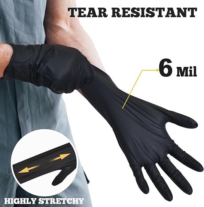 TitanFlex Disposable Nitrile Exam Gloves, Heavy Duty, Latex Free, Food Safe - Image 2