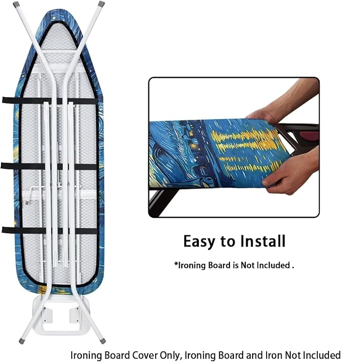 Starry Sky Ironing Board Cover and Pad Stretch Thick Padding Heavy Duty Iron - Image 4