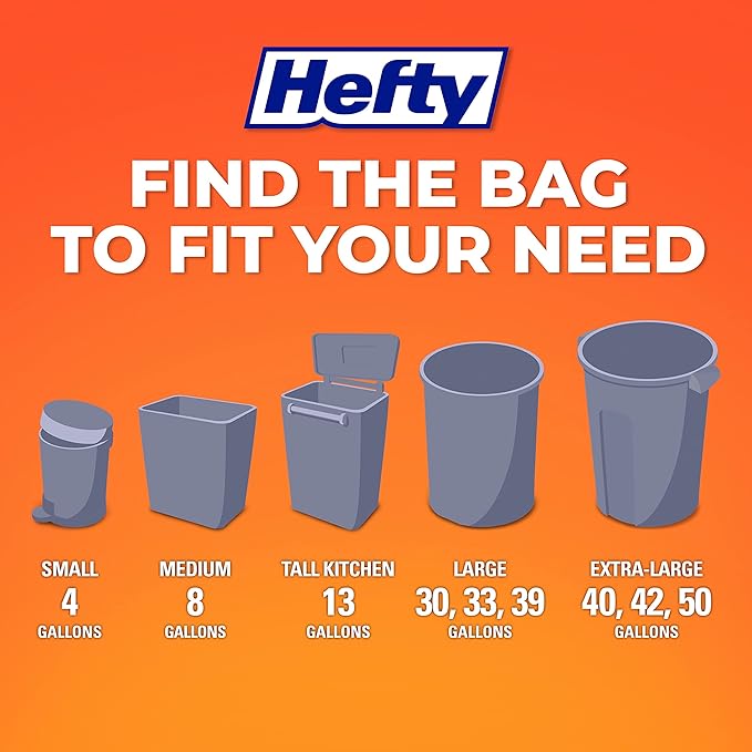 Hefty Medium Trash Bags, Fabuloso Scent, 8 Gallon - Image 6