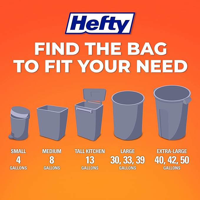 Hefty Medium Trash Bags, Fabuloso Scent, 8 Gallon - Image 7