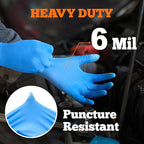 TitanFlex Nitrile Exam Gloves, Heavy Duty Nitrile Gloves, Mechanic Disposable - Image 3