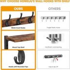 Homeiju 28.7" Coat Rack Wall Mount - Image 7