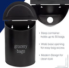AuldHome Design Enamelware Grocery Bag Holder; Wall-Mounted Modern Farmhouse - Image 7