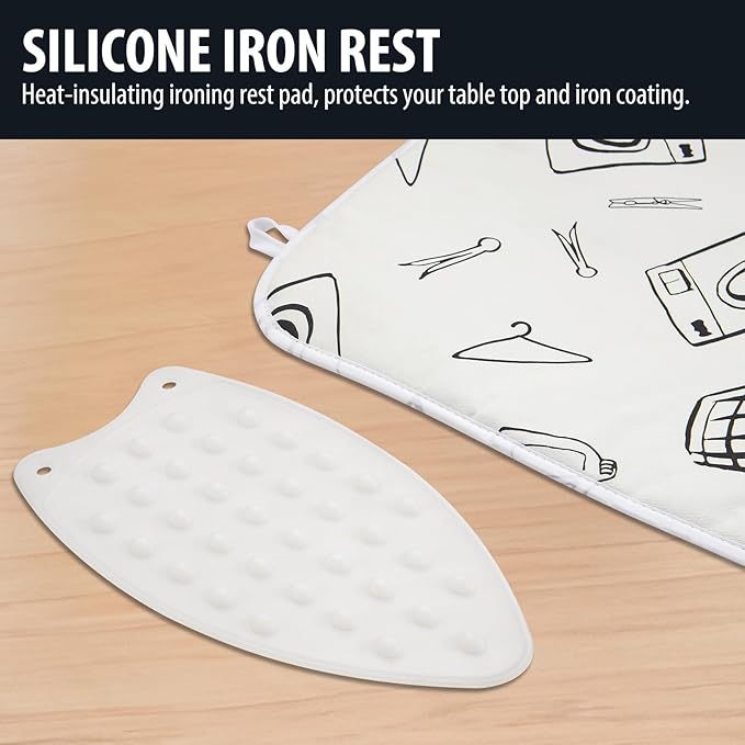 Seiritex Ironing Mat for Table Top, Portable Ironing Pad 39.4 x 18.9 inch Iron - Image 5