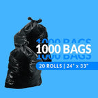 Reli. 13 Gallon Trash Bags | 1000 Bags | Black | Tall Kitchen | Strong | Garbage - Image 2