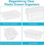 24 PCS Drawer Organizer Set, 4 Sizes Tool Storage Trays, Stationeries - Image 4