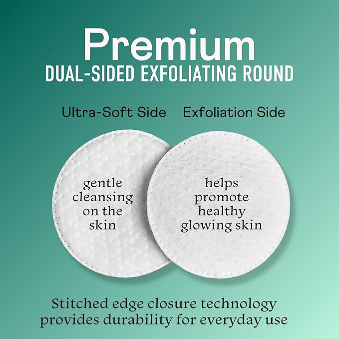 Swisspers Premium Exfoliating Cotton Rounds – – 100% Pure Cotton, Dual-Sided - Image 6