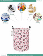 FANKANG Storage Basket, Nursery Hamper Canvas Laundry Basket Foldable - Image 5