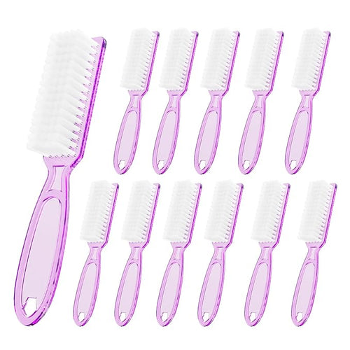 12 Pcs Handle Grip Cleaning Brushes, Hand Fingernail Nail Scrub Manicure Brush by SQULIGT