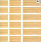 18 Pack Bamboo Drawer Dividers Inserts 3 Sizes Adjustable by Unknown