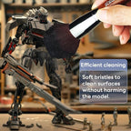 stedi Model Cleaning Brush Kit, Model Hobby Making Tools, 2 Soft and 1 Stiff - Image 2