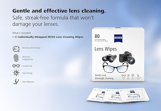 ZEISS Pre-Moistened Lens Cleaning Wipes - Image 8