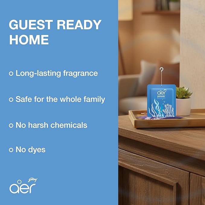 Godrej Aer Power Pocket Sea Breeze Bathroom Fragrance 10 g - Image 2