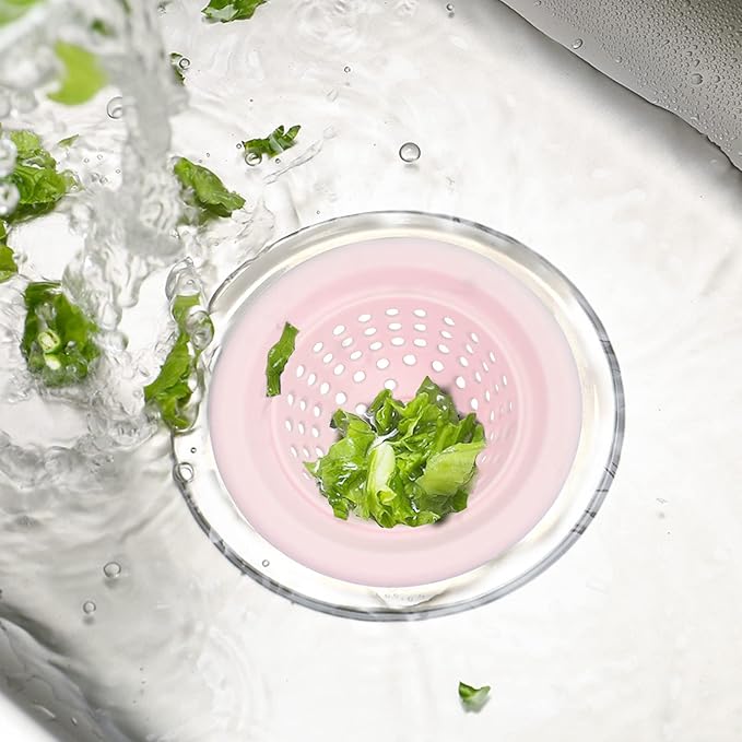 2 PCS Kitchen Stainless Silicone Sink Strainer, 4.5 inch Diameter… - Image 2