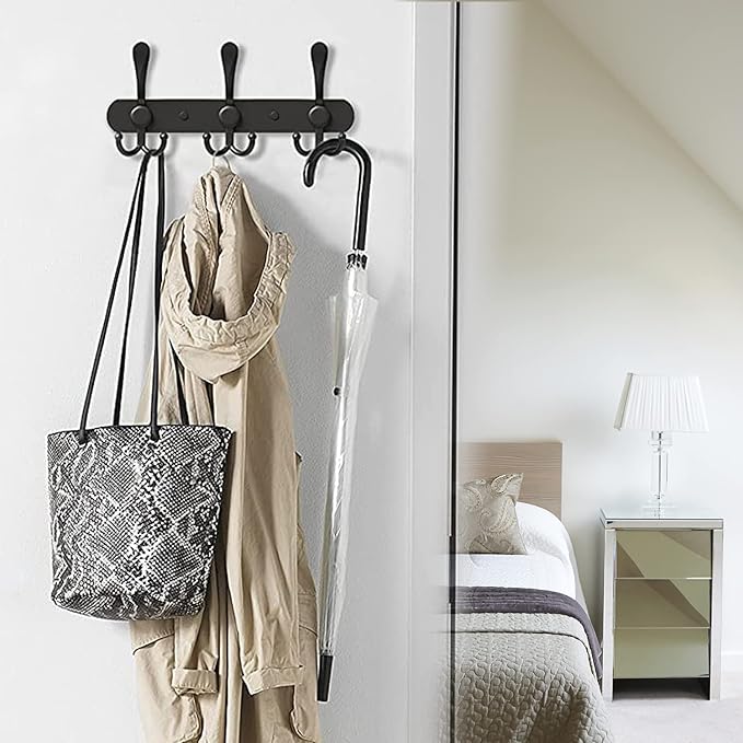 Coat Rack Wall Mounted, 3 Tri Stainless Steel Coat Hook - Image 3