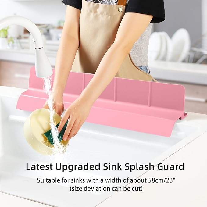 23" Ultra Silicone Sink Splash Guard Released in 2025/Dec, Self-Draining Water - Image 6