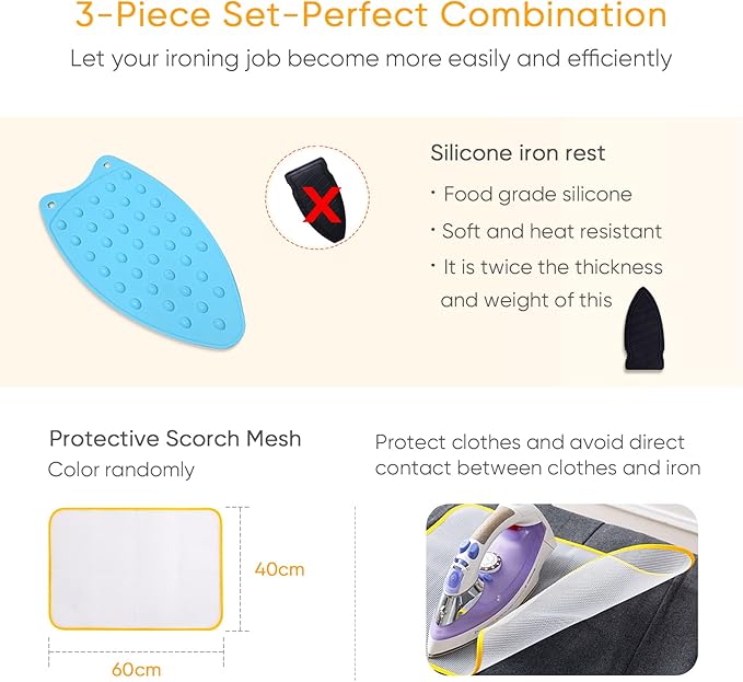 Upgraded Thick Ironing Mat, Travel Ironing Blanket Ironing Pad, Portable - Image 2