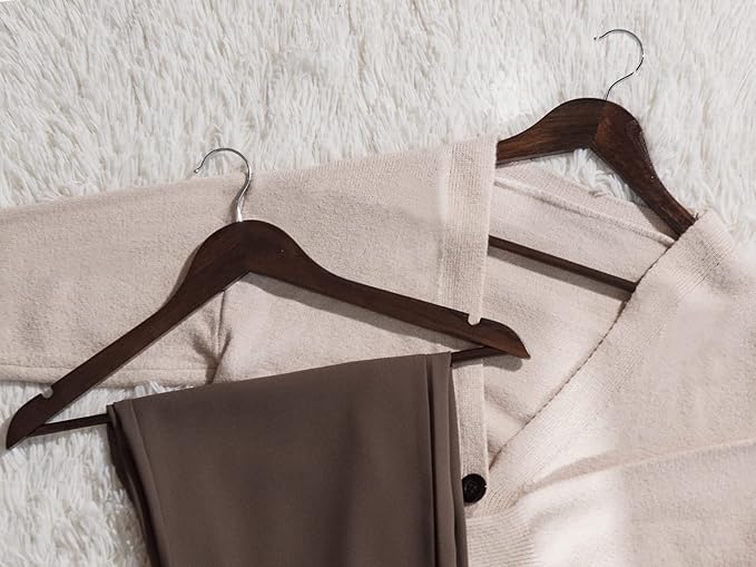 StorageWorks Wooden Hangers 20 Pack, Wood Coat Hangers - Image 3