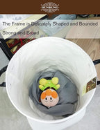 HUNRUNG Laundry Hamper, Large Canvas Fabric Lightweight Storage Basket Toy - Image 6