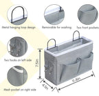 2pcs Middle Wall Hanging Organizer Bag, Linen Fabric Door Hanging Storage Basket - Image 5