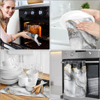 Boyiee Set of 6 Marble Kitchen Towels Gold Black Marble Tea Dish Towels 24 x 16 - Image 5