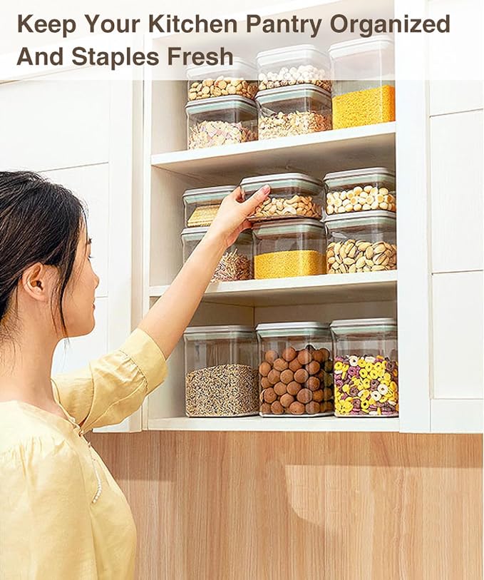 4 Pcs Large Pop Airtight Food Storage Containers Set - Image 5