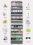 Over the Door Organizer 7 Tiers - 55lb Heavy Duty Door Hanging Organizer - Image 3