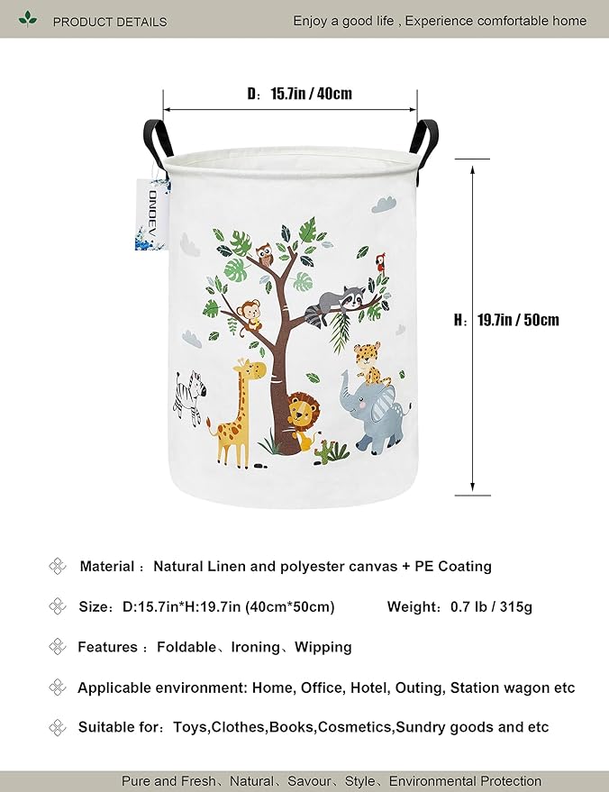 Round waterproof laundry basket, foldable storage basket, laundry Hampers - Image 2