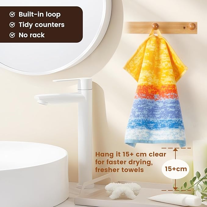 SEMAXE 100% Cotton Washcloths 12-Pack, 13 × 13 Inch Soft Luxury Face Towels – - Image 5