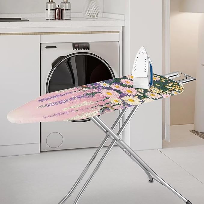 Purple Butterfly Thick Padding Ironing Board Covers Durable Stain Resistant - Image 2