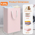 3 Pack Large Laundry Basket, Waterproof & Freestanding Laundry Hamper, - Image 2