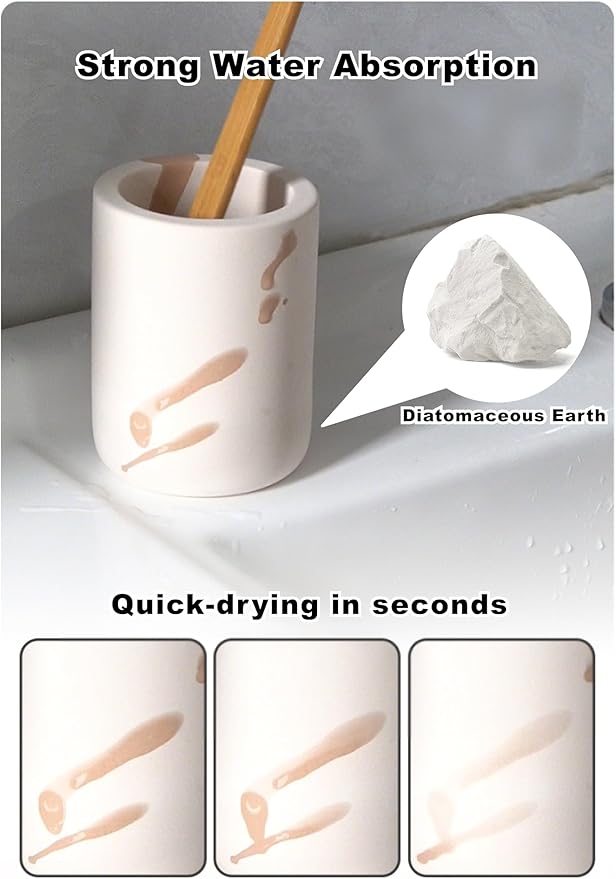 Nature Diatomite Toothbrush Holders - Image 5