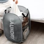Collapsible Mesh Pop Up Laundry Hamper 2Pack Foldable Laundry Basket - Image 3