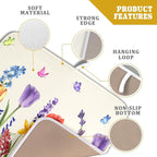 Spring Colorful Flower Dish Drying Mat 16x18 Inch Spring Summer Wildflowers - Image 4