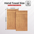 Infinitee Xclusives Beige Hand Towels - Image 3