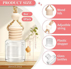 6 Pack Car Air Freshener, Long Lasting Natural Essential Oil Fragrance Diffuser - Image 6