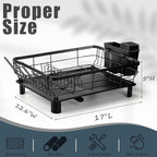 Lyellfe Dish Drying Rack, Rust-Proof Dish Drainer - Image 4