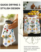 Flour Sack Kitchen Towels Set of 2-18x26 Cotton Dish Towels - Image 4