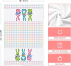 Artoid Mode Colorful Stripe Rabbit Bunny Eggs Easter Kitchen Towels Dish Towels - Image 6