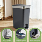 2 Pack Bathroom Garbage Can - Image 3