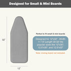 Small Ironing Board Cover and Pad 12.5"x30" Small Iron Board Cover - Image 2