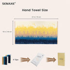 SEMAXE Hand Towels for Bathroom, 100% Cotton Towels - Image 2